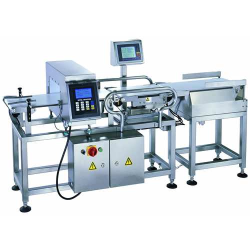 combined metal detector with check weigher