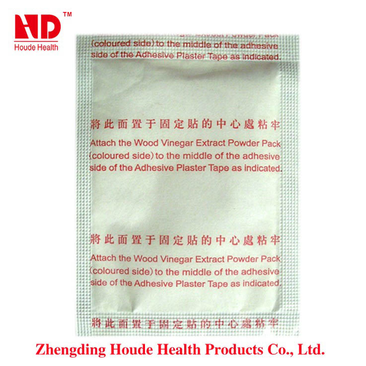 Chinese and English red version foot patch