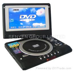 Portable DVD player With 7inches TFT LCD screen