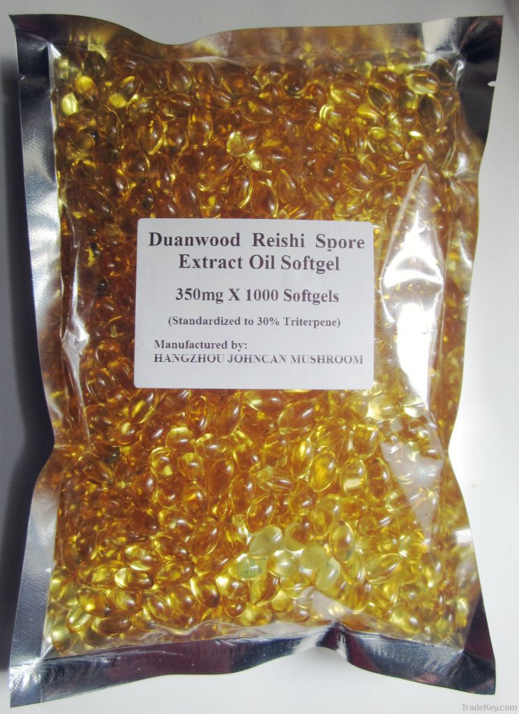 Duan-Wood Ganoderma Lucidum/Reishi Spore Extract Oil Softgel