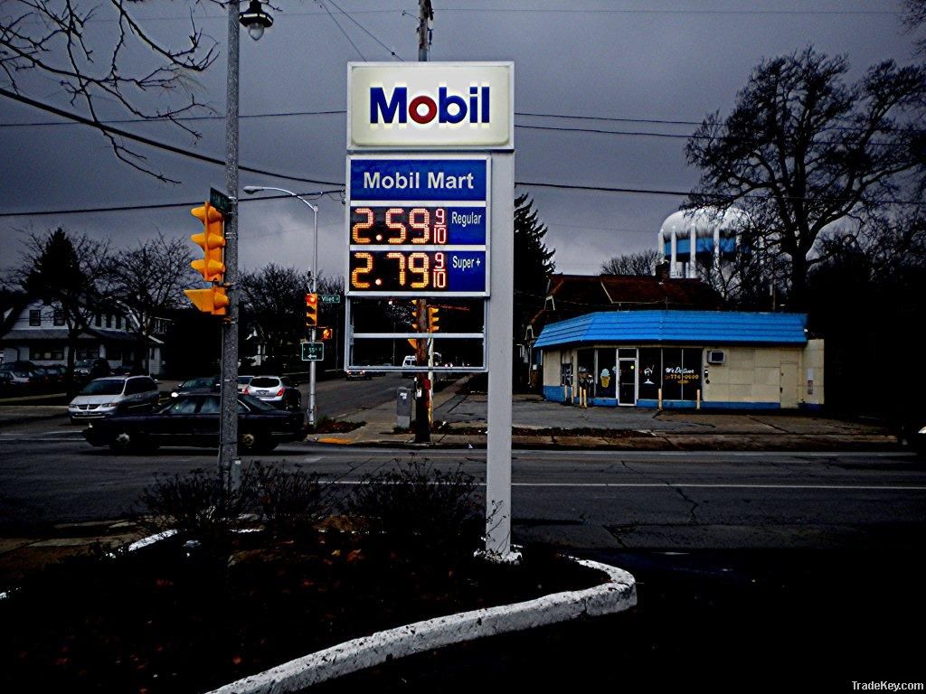 US LED gas price sign