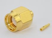 RF Coaxial SMA Straight Male Connectors Solder for RG405/.086 Cable [P/N: 60-03-2M11-002]