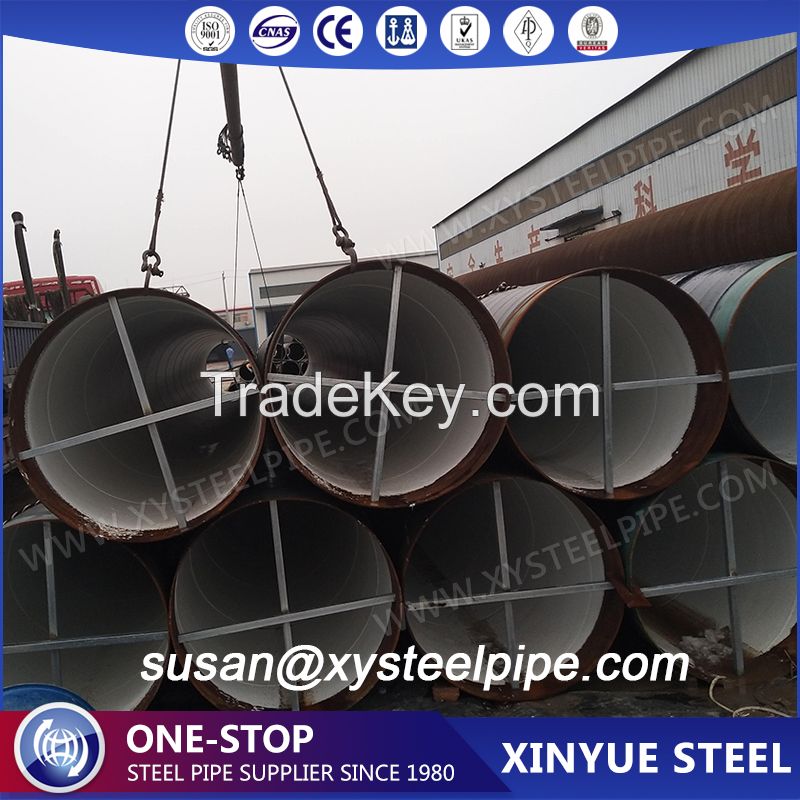 Marine HDPE piling lining SSAW ASTM A252 PIPE