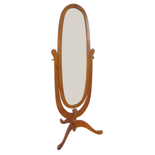 wood framed standing mirror