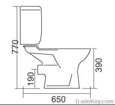 close coupled pan