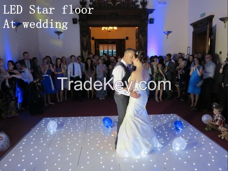 Acrylic Wireless LED Stalit Dance Floor With  For Wedding Events