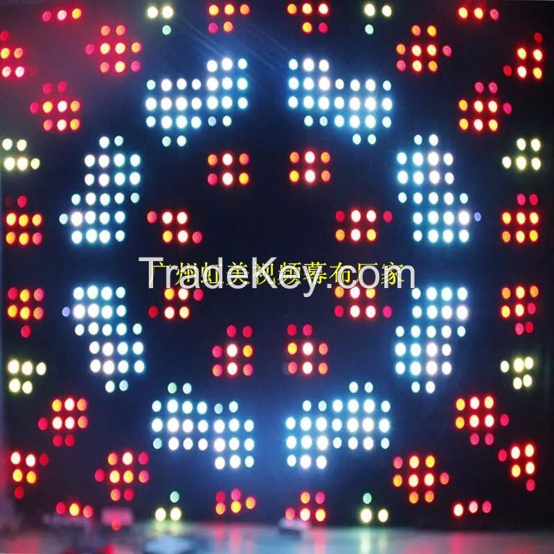 P18 cm 2m * 3mFlexible Stage Equipment LED Vision Cloth , LED Video Screem , LED Vision Display For Events