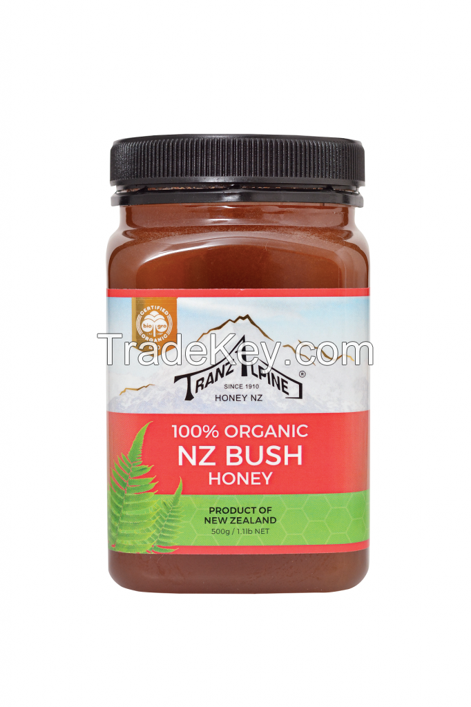 Organic New Zealand Bush honey