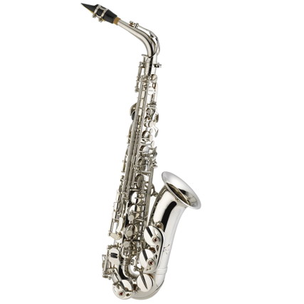 Nickel plate saxophone