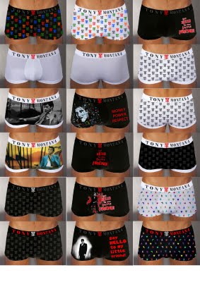 Tony montana Mens Underwear Tony montana Briefs and Boxer  scarface