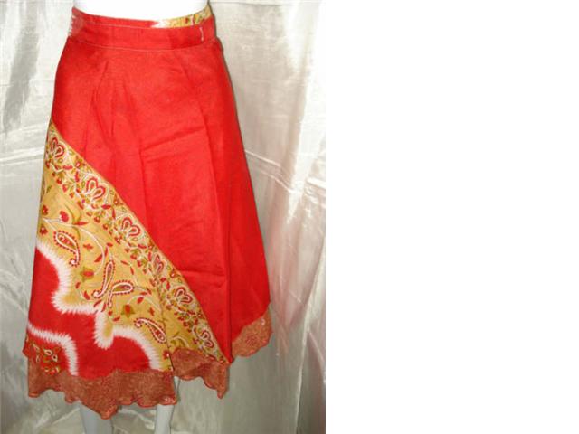 vintage silk saree wrap skirts