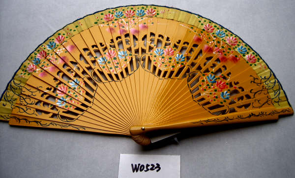 wood spanish  fan