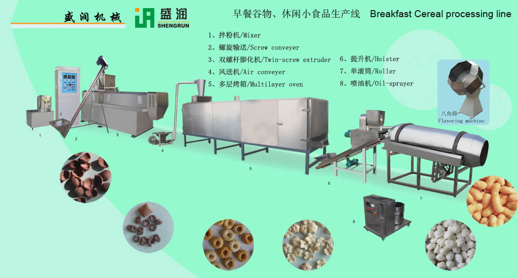 breakfast cereal processing line