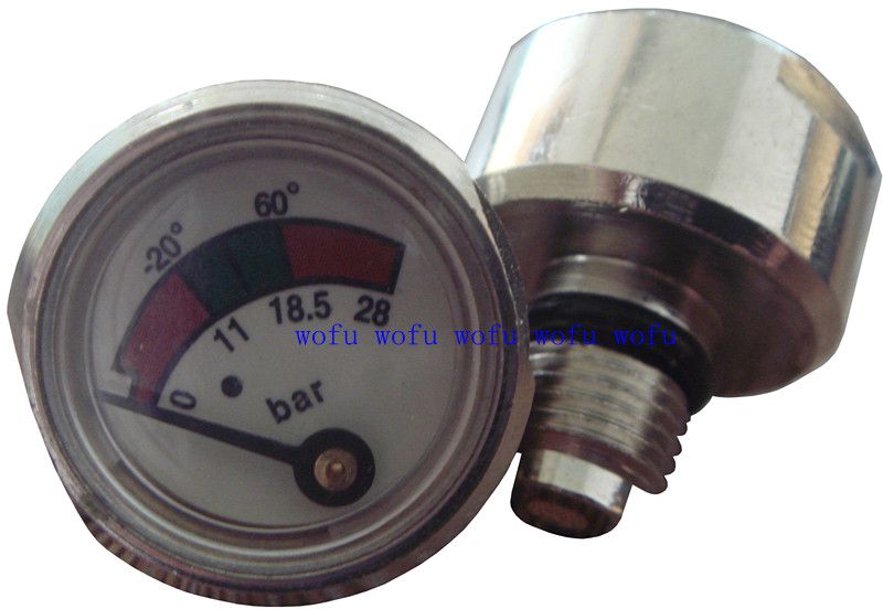 D23mm Diaphragm Fire Extinguisher Pressure Gauges M10*1-12.5