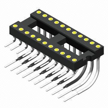 2.54mm Machine Pin Socket, IC Type, 2A Current Rate