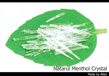 Menthol crystal