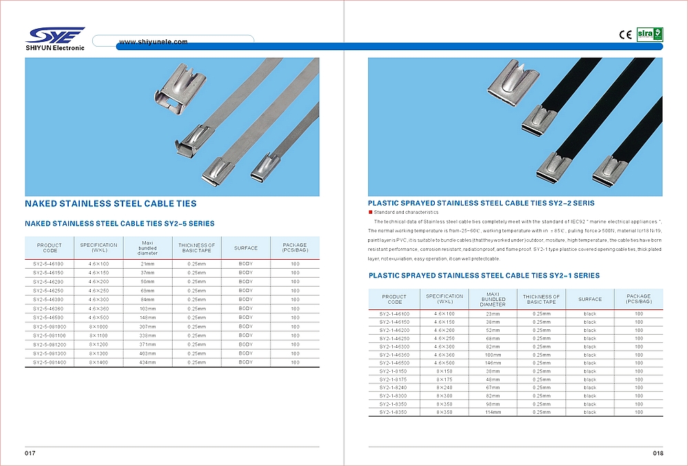 Stainless steel cable ties 2