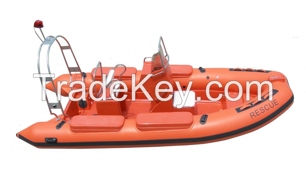 Inflatable rescue boat, Rigid Inflatable boat , Hypalon boat(rib535)
