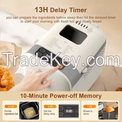Hot selling High quality 1Lb 1.5Lb capacity household automatic electric bread maker for home bread maker