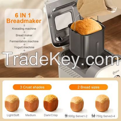 Hot selling High quality 1Lb 1.5Lb capacity household automatic electric bread maker for home bread maker