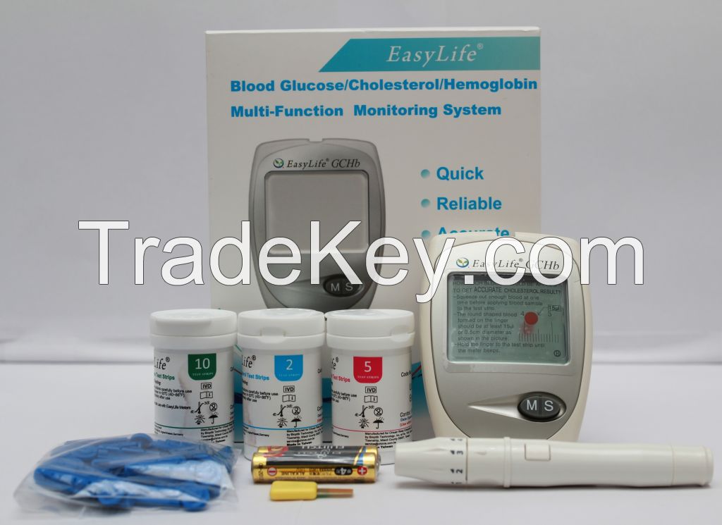 EasyLife Blood Glucose/Cholesterol/Hemoglobin Monitoring System