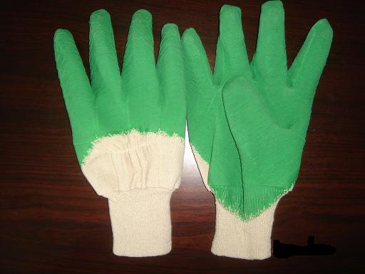 Latex coated flannel glove