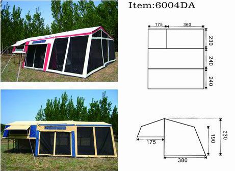 23ft x18ft off road waterproof rip stop canvas camping family trailer tent