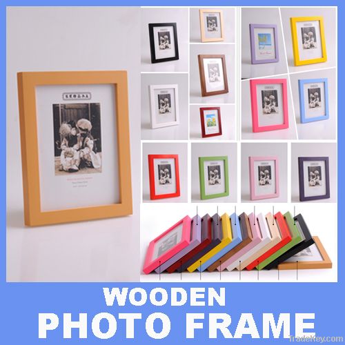 Popular Solid Pine Wood Frames Wooden Photo Frames