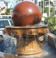 Fountains and Floating Ball