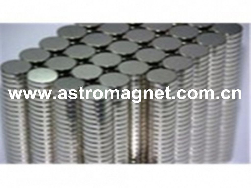 Neodymium   disc  magnets  used  for  electric  acoustic  devices  