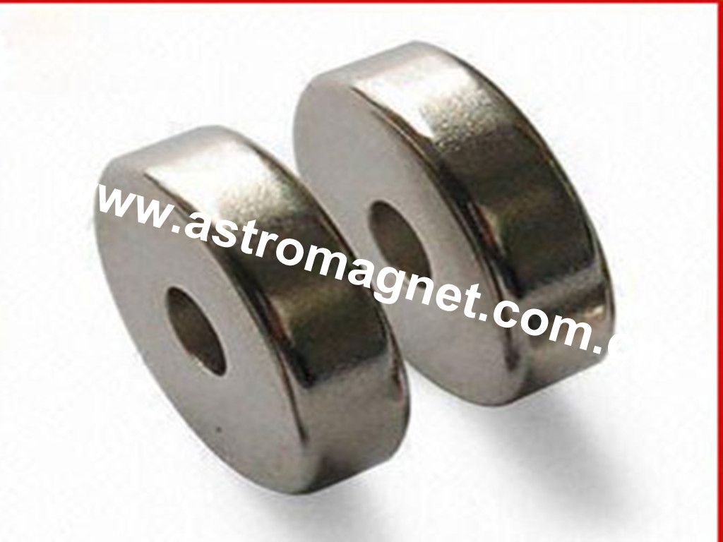 Zn  Coated  Small  Neodymium   Ring   Magnet  For   Industry