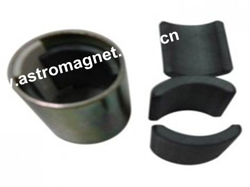 Sintered   strontium  Ferrite  Magnet   Arc  with  multiple  poles