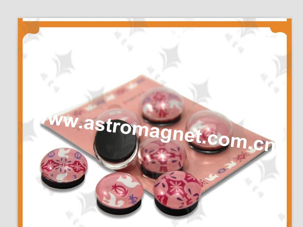 Glass  Magnet  with  various  beautiful  designs  