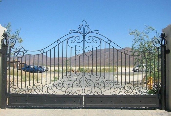 hot sale decorative Iron entrance garden swing gate