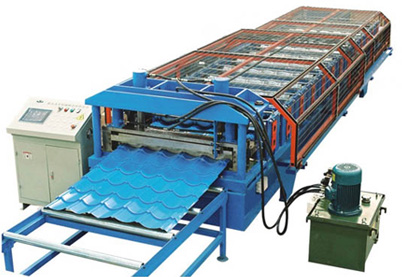 STEEL TILE FORMING MACHINE