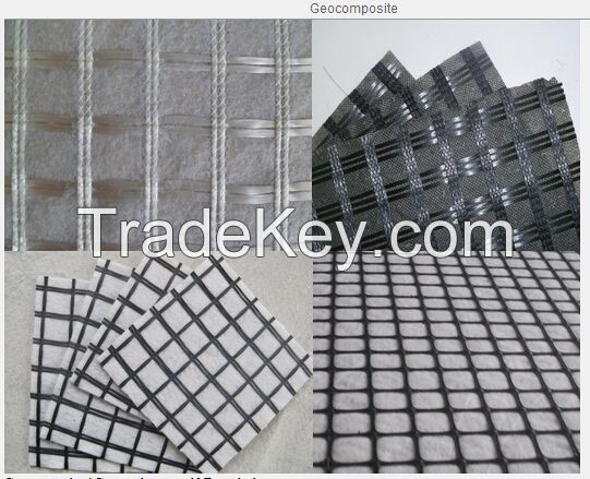 Geocomposite (Geogrid 30kn composite with Geotextile120G )