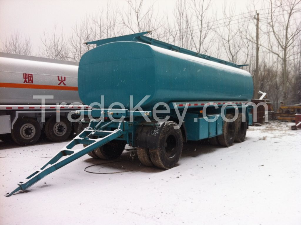 6253GYY _25000L Carbon Steel Draw Bar Tank Trailer with 3 axles for Fuel or Diesel Liqulid