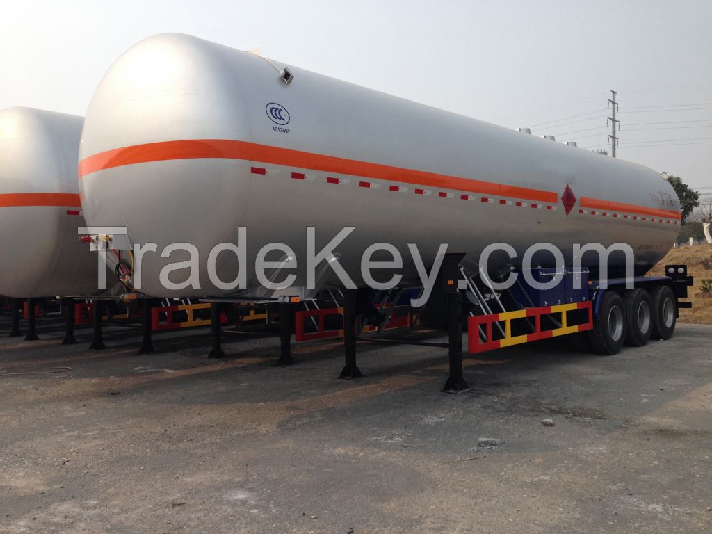 9513GYQ-51000L 3 axles  Liquefied Petroleum Gas LPG Lorry Tank Semi Trailer