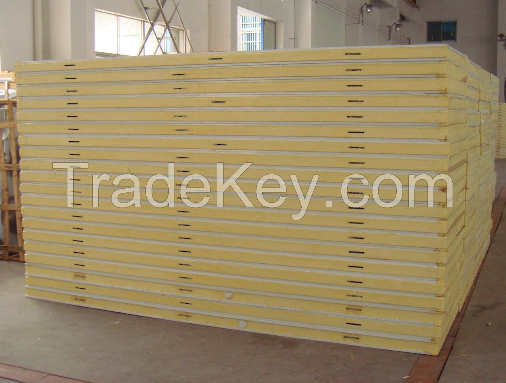 Galvanized Steel Plate with PU Composite sandwich panel for cold Storage