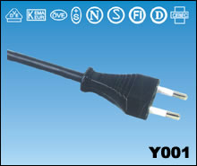 European Standard EU VDE Approved Power Supply Cord Cable Plug Lead