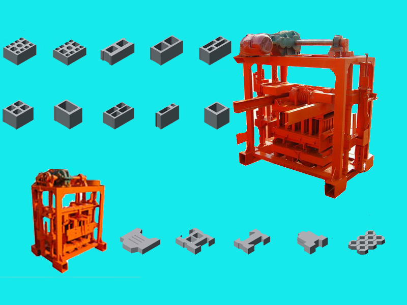 QT40-2 block machine, brick machine, small block making machine