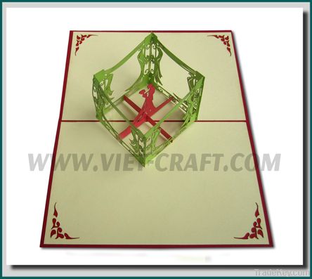 Wedding box 3D pop up greeting card