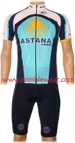 Tour de France 2009 Astana Short Sleeve Cycling Jersey Set