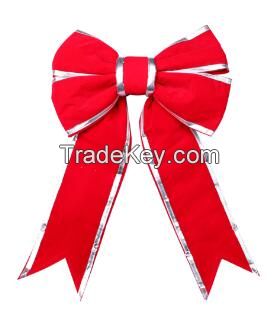 structual 3D red nylon Christmas bow