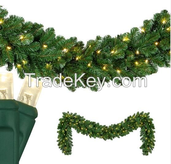 Prelit Christmas garland