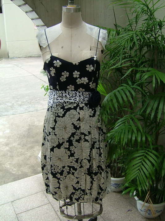 Ladies' silk dress