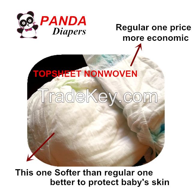 Baby Diapers with super soft top quality Nonwoven first layer