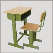 school desk and chair