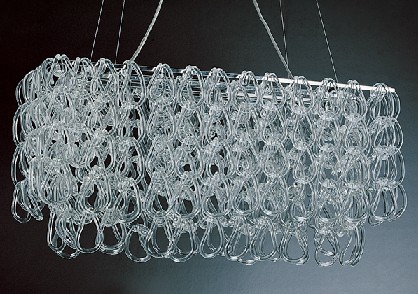 GLASS PIECES CEILING LAMP
