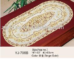 pvc gilt table mat